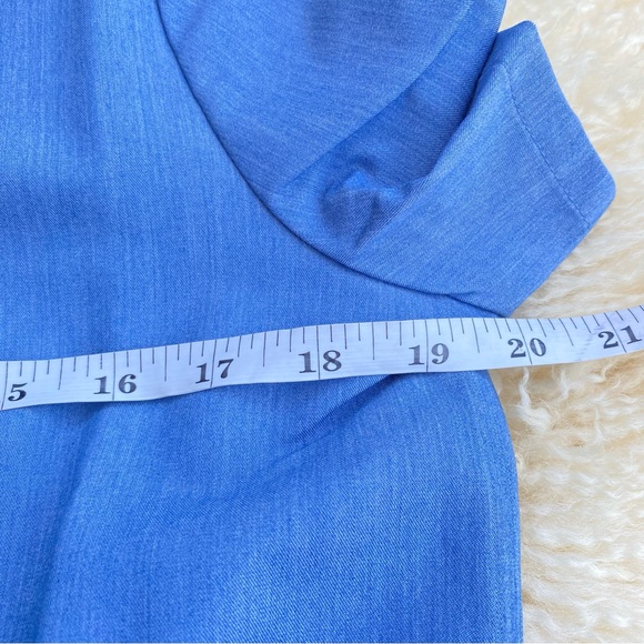 Figs Casma Three-Pocket Top in Heather Indigo Denim Size Small - Picture 4 of 6